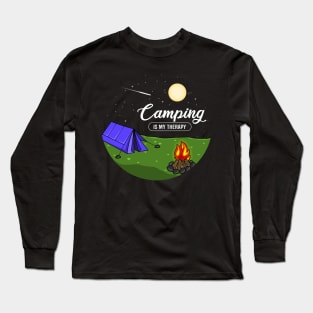 Camping is my therapie Gift Long Sleeve T-Shirt